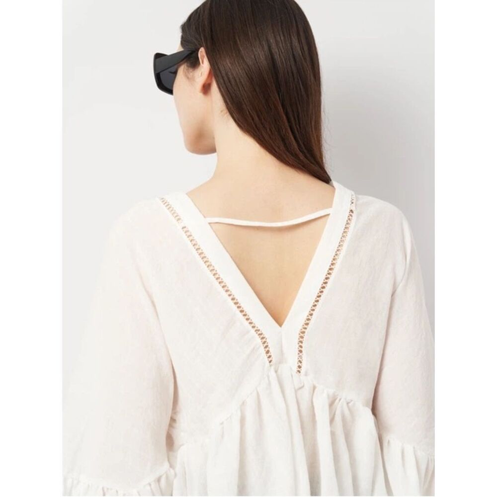ZARA LACE INSERT TOP - Picture 4 of 5